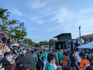 音響工事ウィング車の舞台客席