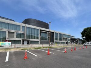 第77回 丸亀お城まつり舞台設置